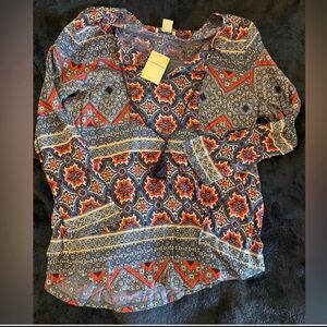 New! Lucky Brand Blouse Large